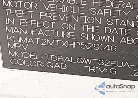 2017 Nissan Rogue Sv z USA, uszkodzony, nr VIN KNMAT2MTXHP529146